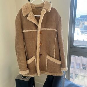 Vintage Sawyer of Napa Shearling Coat 42R - beautiful, heavy!